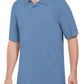 Men's Short Sleeve Performance Knit Flex Active Polo - SK92 - Medium Blue