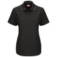 Women's Short Sleeve Performance Knit Pocketless Core Polo - SK97 - Black
