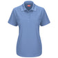 Women's Short Sleeve Performance Knit Pocketless Core Polo - SK97 - Medium Blue