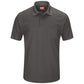 Men's Short Sleeve Performance Knit Pocket Polo - SK98 - Charcoal