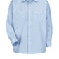 Men's Long Sleeve Deluxe Uniform Shirt - SL50 - White/Blue Pin Stripe