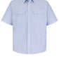 Men's Short Sleeve Deluxe Uniform Shirt - SL60 - White/Blue Pin Stripe