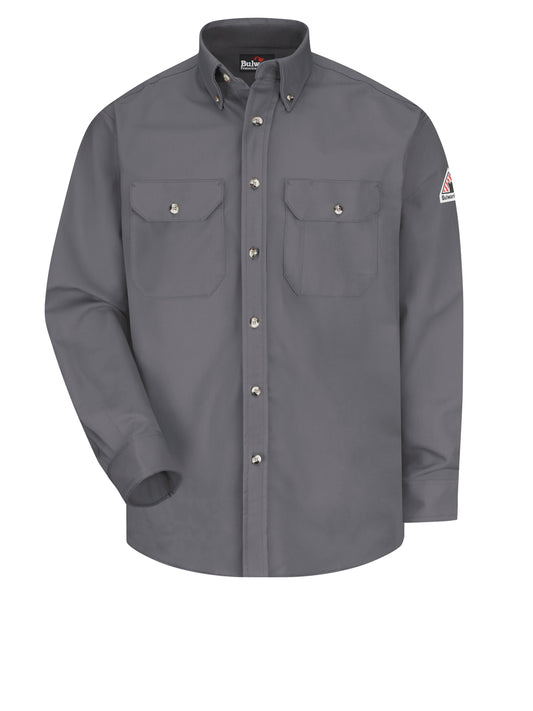 Men's Midweight Flame-Resistant Dress Uniform Shirt - SLU2 - Grey