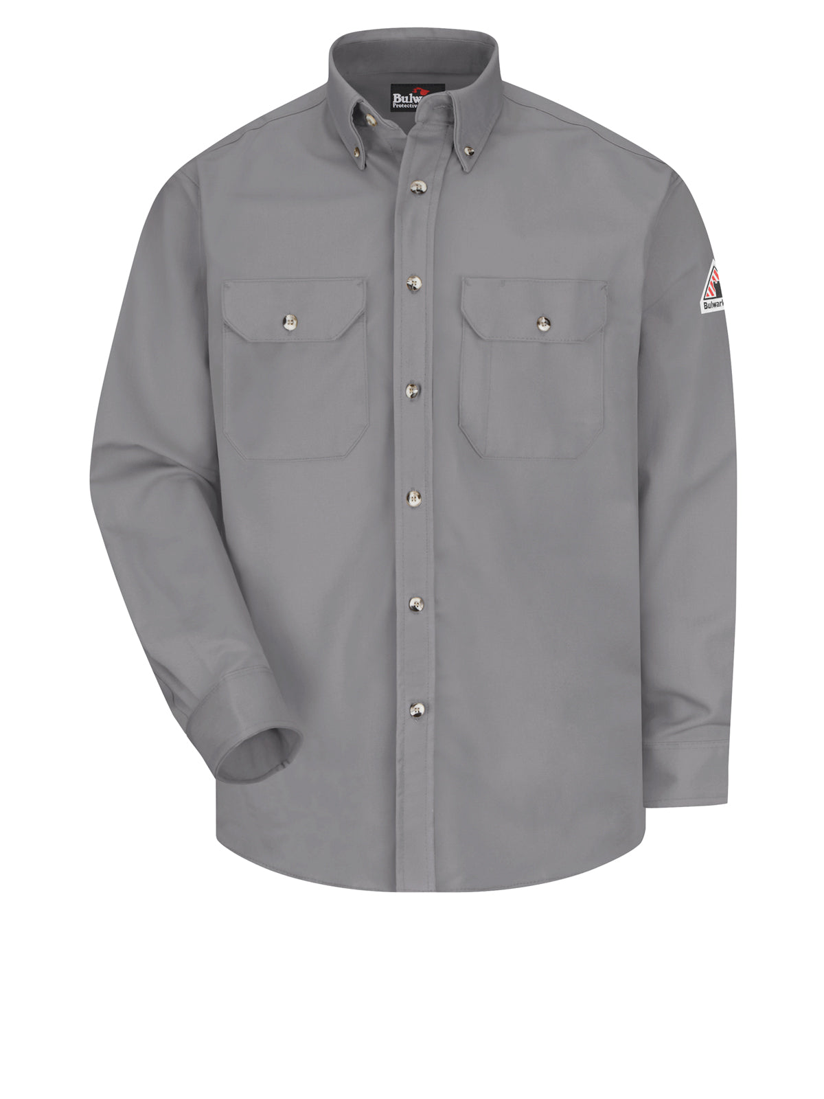 Men's Midweight Flame-Resistant Dress Uniform Shirt - SLU2 - Silver Grey