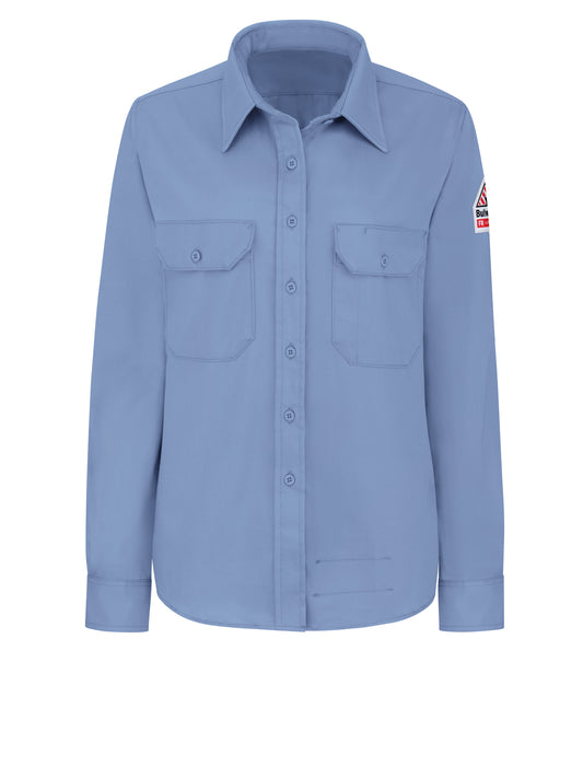 Women's Midweight Flame-Resistant Dress Uniform Shirt - SLU3 - Light Blue