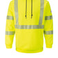 Men's Fleece Flame-Resistant Hi-Visibility Pullover Hooded Sweatshirt - SMH4 - Hi-Visibility
