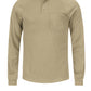Men's Flame-Resistant Henley Shirt - SML2 - Khaki