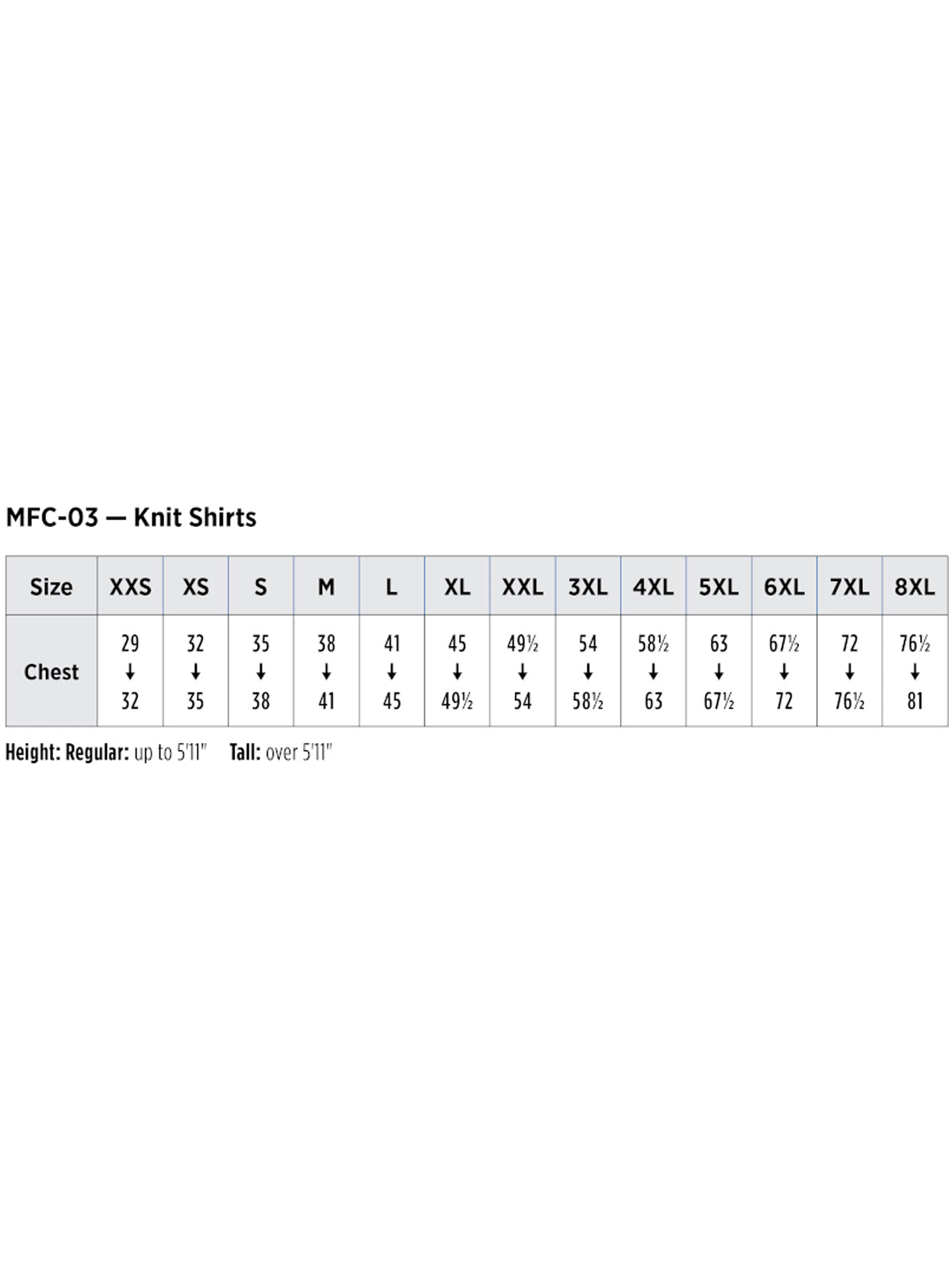 SIZECHART