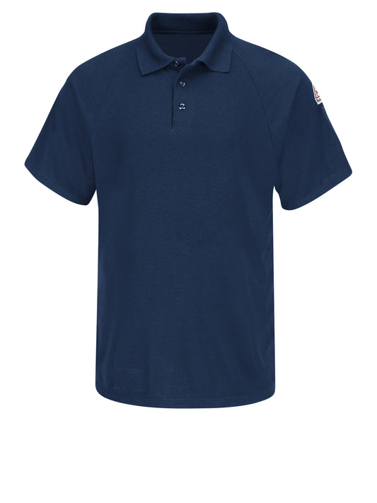 Men's Classic Lightweight Flame-Resistant Short Sleeve Polo - SMP8 - Navy
