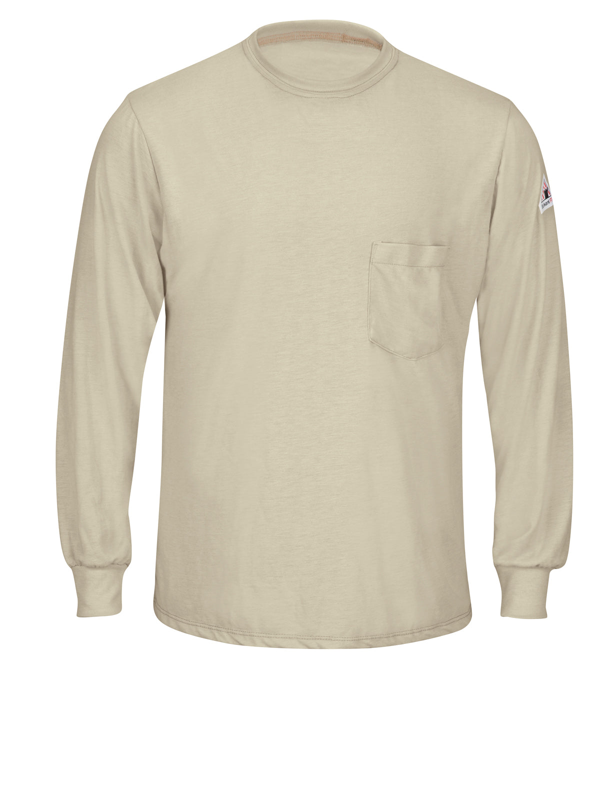 Men's Lightweight Flame-Resistant Long-Sleeve T-Shirt - SMT8 - Khaki