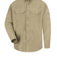 Men's Midweight Flame-Resistant CAT 2 Dress Uniform Shirt - SMU2 - Khaki