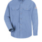 Men's Midweight Flame-Resistant CAT 2 Dress Uniform Shirt - SMU2 - Light Blue