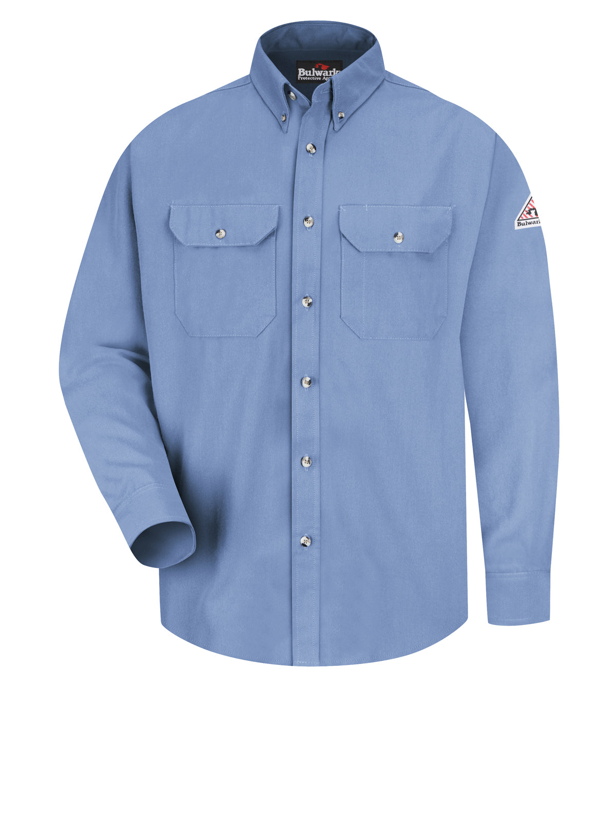 Men's Midweight Flame-Resistant CAT 2 Dress Uniform Shirt - SMU2 - Light Blue