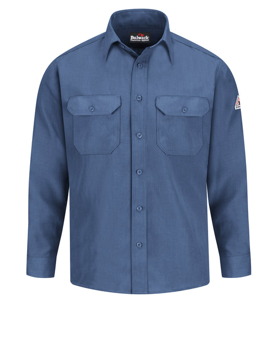 Men's Lightweight Nomex Flame-Resistant Uniform Shirt - SND2 - Gulf Blue