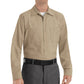 Men's Long Sleeve Industrial Work Shirt - SP14 - Khaki
