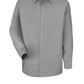 Men's Long Sleeve Specialized Pocketless Work Shirt - SP16 - Light Grey