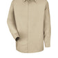 Men's Long Sleeve Specialized Pocketless Work Shirt - SP16 - Light Tan