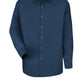 Men's Long Sleeve Specialized Pocketless Work Shirt - SP16 - Navy