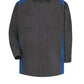 Men's Long Sleeve Motorsports Shirt - SP18 - Charcoal / Royal Blue