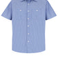 Men's Short Sleeve Striped Work Shirt - SP20 - GM Blue/White Stripe