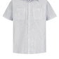 Men's Short Sleeve Striped Work Shirt - SP20 - Charcoal White
