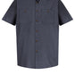 Men's Short Sleeve Industrial Work Shirt - SP24 - Blue/Charcoal Microcheck