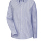 Women's Long Sleeve Executive Oxford Dress Shirt - SR71 - Blue Stripes