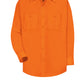 Men's Hi-Visibility Long Sleeve Work Shirt - SS14 - Orange