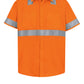 Men's Hi-Visibility Short Sleeve Work Shirt - SS24 - Orange - O2