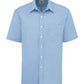 Men's Button-Down Oxford Short-Sleeve Shirt - SSS46 - Light Blue