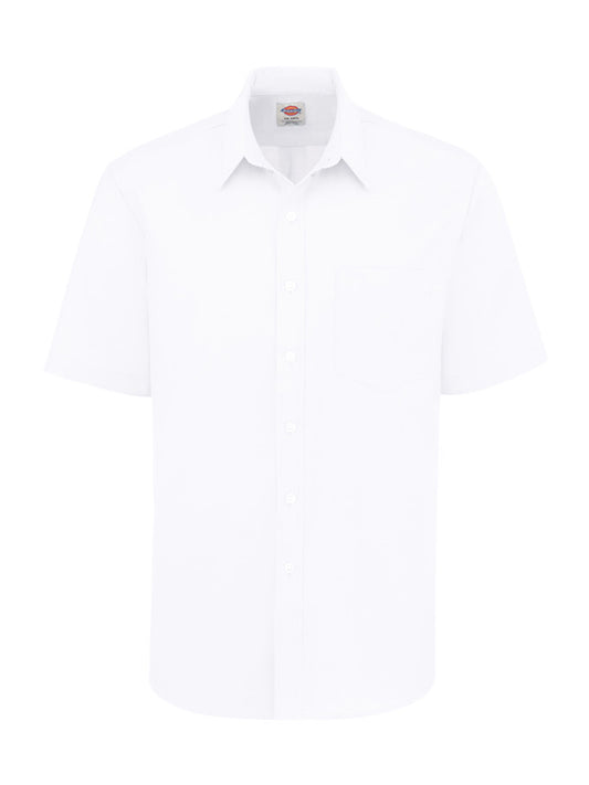 Men's Button-Down Oxford Short-Sleeve Shirt - SSS46 - White
