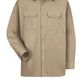 Men's Long Sleeve Utility Uniform Shirt - ST52 - Khaki