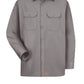 Men's Long Sleeve Utility Uniform Shirt - ST52 - Silver