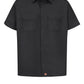 Men's Short Sleeve Utility Uniform Shirt - ST62 - Black