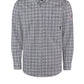 Men's Flame-Resistant Flex Knit Button Down Shirt - STG2 - Charcoal Plaid
