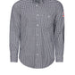Men's Flame-Resistant Flex Knit Button Down Shirt - STG2 - Navy Check