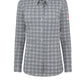 Women's Flame-Resistant Flex Knit Button Down Shirt - STG3 - Charcoal