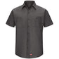 Men's Short-Sleeve MIMIX™ Work Shirt - SX20 - Charcoal
