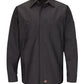 Men's Long Sleeve Two-Tone Crew Shirt - SY10 - Charcoal