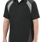 Men's Short Sleeve Tri-Color Shop Shirt - SY28 - Black/Charcoal