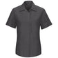 Women's Short Sleeve Performance Plus Shop Shirt - SY41 - Charcoal / Yellow