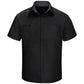 Men's Short Sleeve Performance Plus Shop Shirt - SY42 - Black / Charcoal