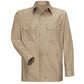 Men's Long Sleeve Solid Rip Stop Shirt - SY50 - Khaki