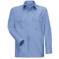 Men's Long Sleeve Solid Rip Stop Shirt - SY50 - Light Blue