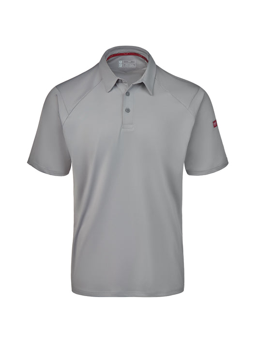Men's Pocketless Cooling Stretch Jersey Polo - TCM2 - Gravel