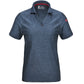 Women's Pocketless Cooling Stretch Jersey Polo - TCW1 - Blue Heather