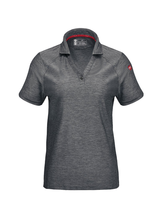 Women's Pocketless Cooling Stretch Jersey Polo - TCW1 - Grey Heather