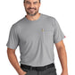 Men's 1-Pocket Cooling Short Sleeve T-Shirt - TKM2 - Gravel