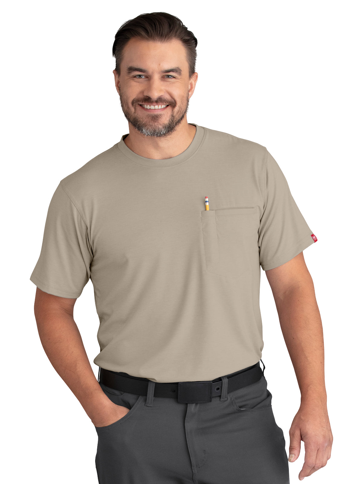 Men's 1-Pocket Cooling Short Sleeve T-Shirt - TKM2 - Sand