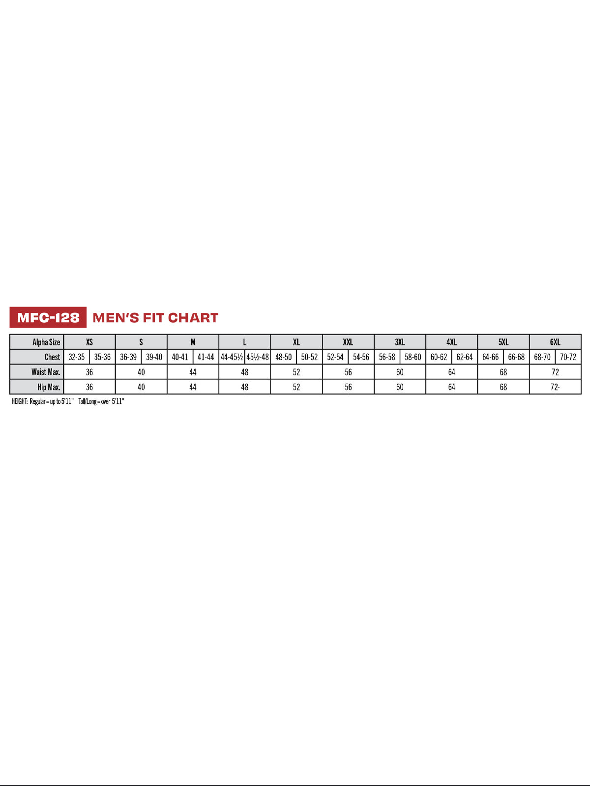 SIZECHART
